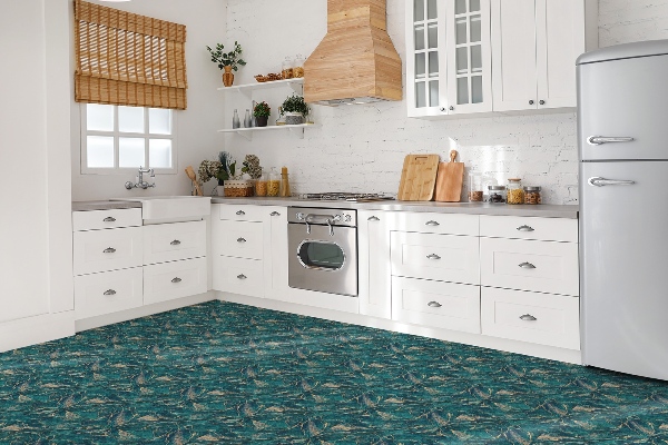Carreaux vinyle Malachite verte