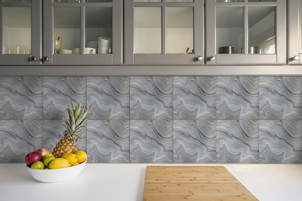 Carreaux vinyle Vagues de marbre