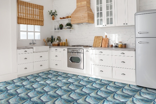 Carreaux vinyle Coupe transversale d'agate