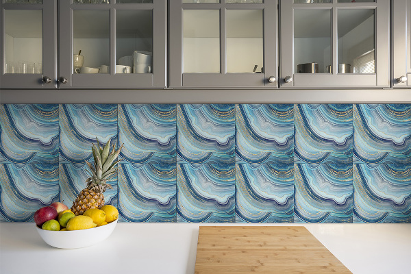 Carreaux vinyle Coupe transversale d'agate