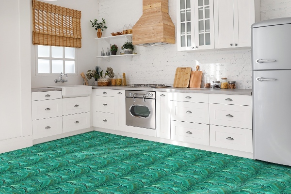 Carreaux vinyle Texture malachite