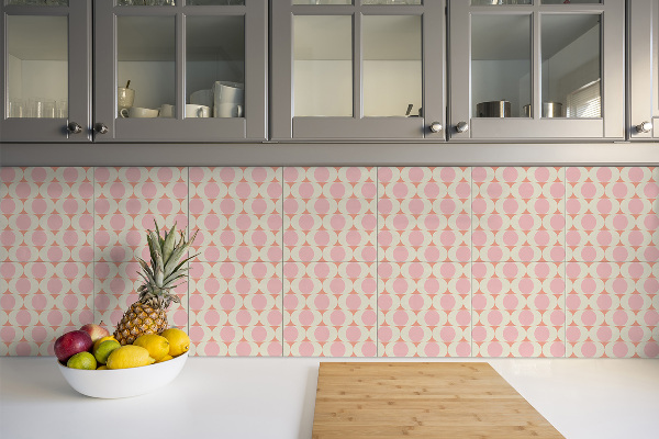 Carreaux vinyle Motif vintage rose