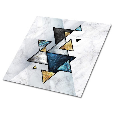 Carreaux vinyle Triangles de marbre abstraits