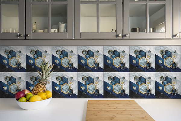 Carreaux vinyle Abstraction des hexagones