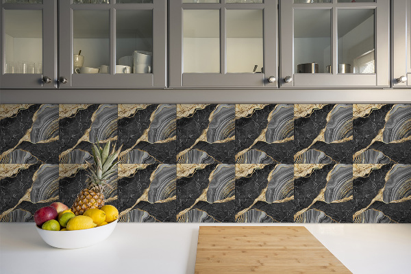 Carreaux de vinyle auto-adhésifs Mosaïque de marbre