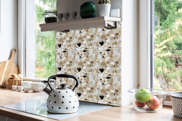 Carreaux de vinyle auto-adhésifs Motif terrazzo