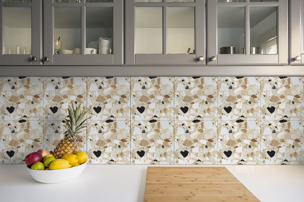 Carreaux de vinyle auto-adhésifs Motif terrazzo