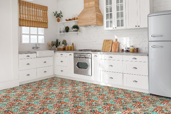 Carreaux de vinyle auto-adhésifs Mosaïque traditionnelle