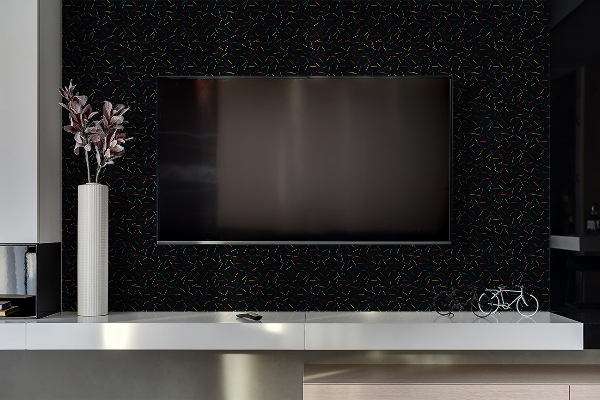 Panneau mural tv Lignes colorées décoratives