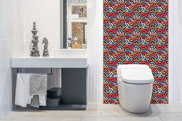 Panneau mural salle de bain Abstraction des graffitis
