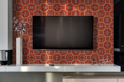 Panneau mural tv Modèle de panneau de plancher floral arabe