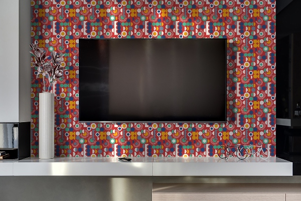 Revêtement mural pvc Modèle vintage géométrique
