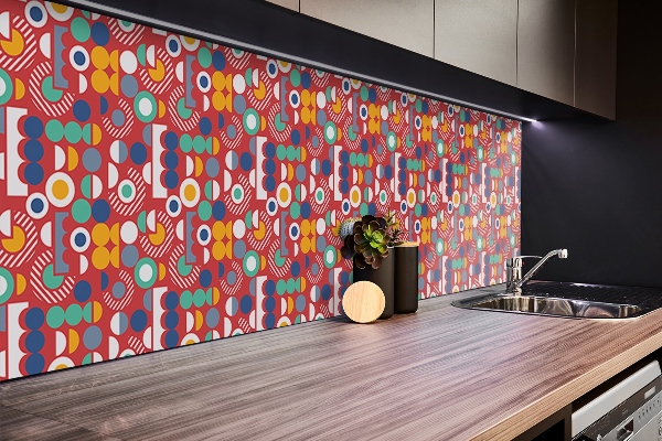 Revêtement mural pvc Modèle vintage géométrique