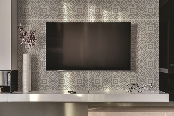Panneau mural salle de bain Motifs géométriques