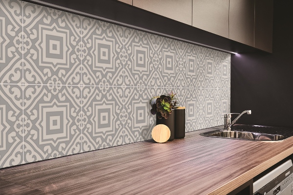 Panneau mural salle de bain Motifs géométriques