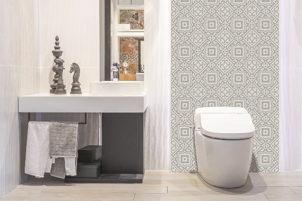Panneau mural salle de bain Motifs géométriques