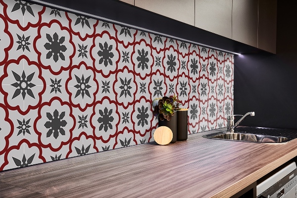 Panneau mural salle de bain Étoiles géométriques