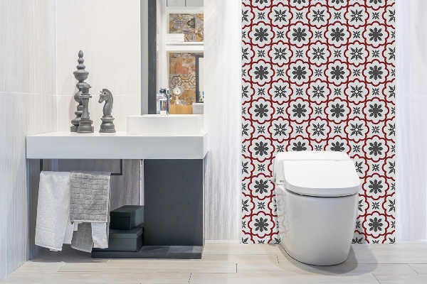 Panneau mural salle de bain Étoiles géométriques