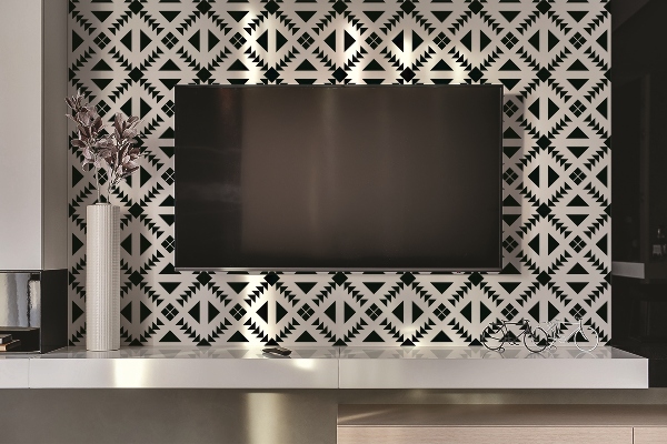 Panneau décoratif Triangles et carrés
