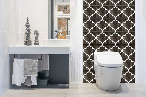 Panneau mural salle de bain Schéma arabe
