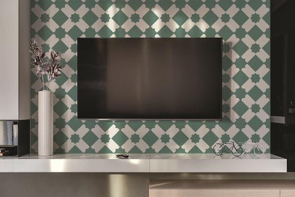 Panneau mural salle de bain Schéma géométrique