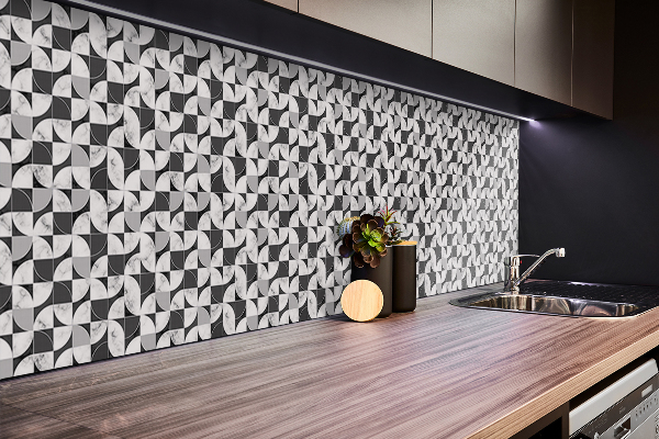 Panneau mural cuisine Mosaïque géométrique