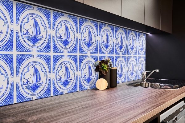 Revêtement mural pvc Bateau azulejos décoratif