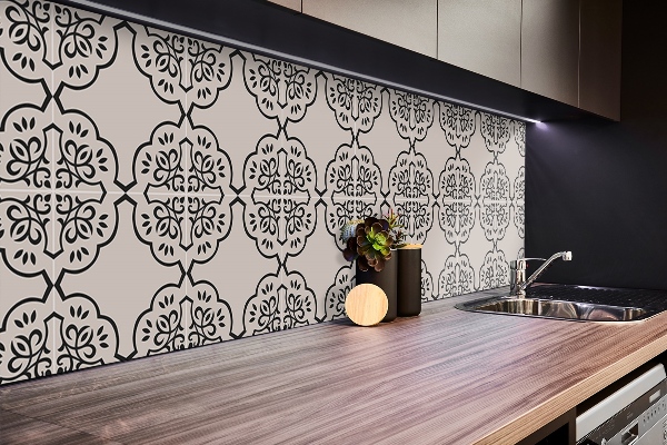 Panneau mural salle de bain Croix géométrique