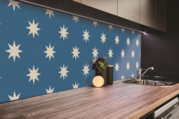 Panneau mural salle de bain Star à huit points