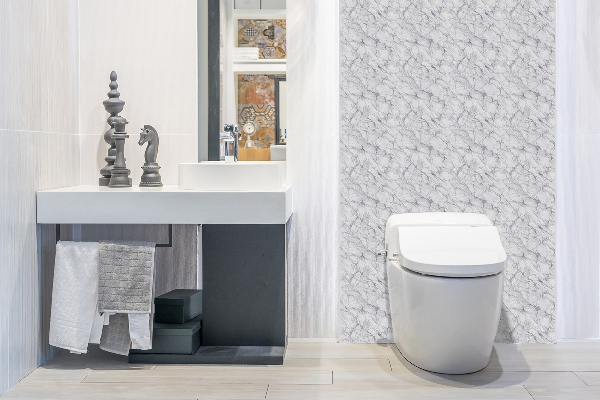 Panneau mural salle de bain Marbre gris