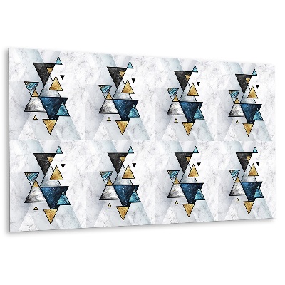 Panneau mural Abstraction des triangles de marbre
