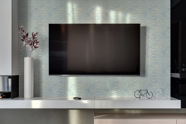 Panneau mural tv Vagues abstraites