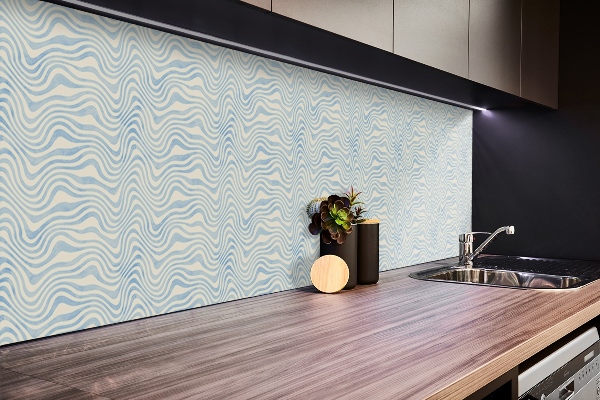Panneau mural tv Vagues abstraites