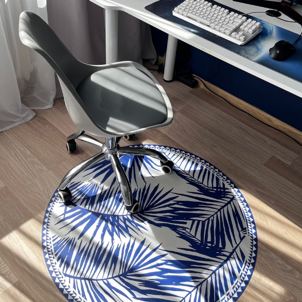 Tapis vinyle rond erd