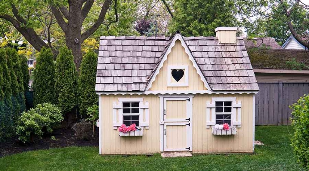 intérieurs de maisons de jardin pour enfants