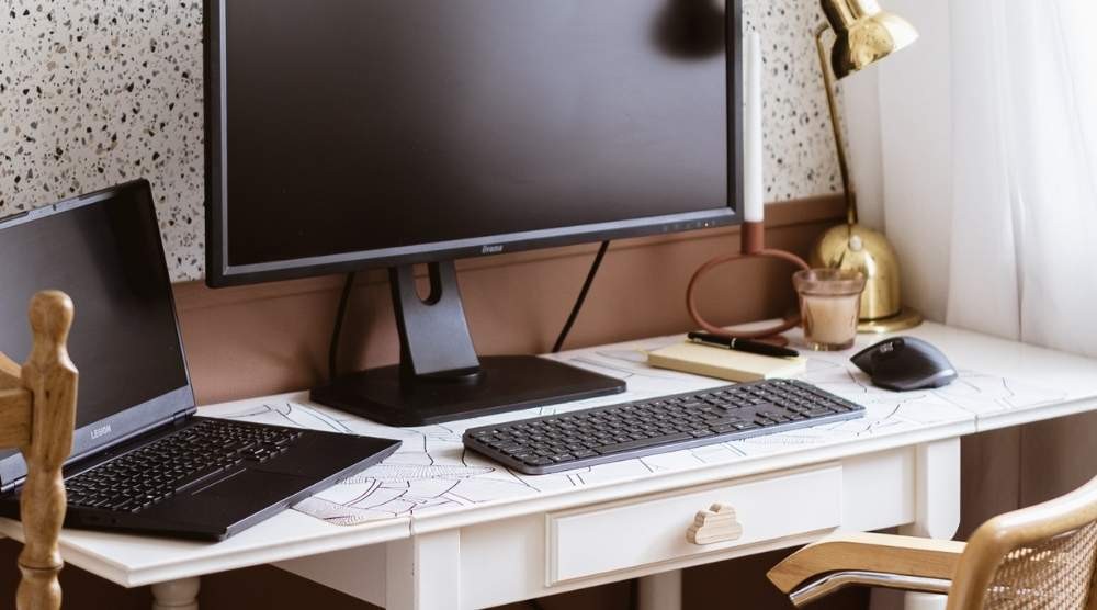 Un bureau à domicile de caractère, qu