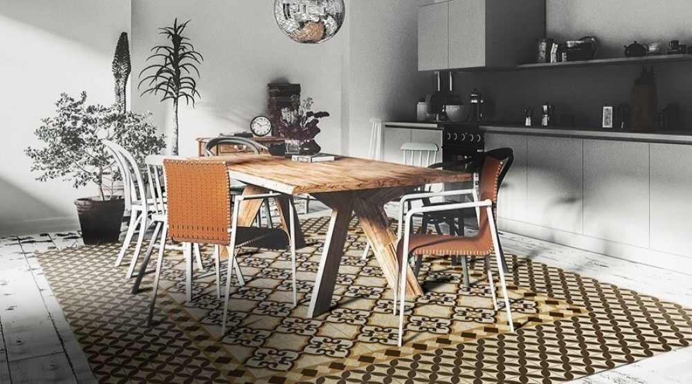 Tapis pour la cuisine – un accent moderne dans un style classique