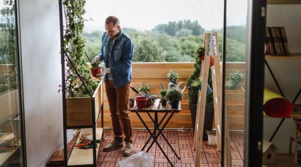 aménagement d'un petit balcon